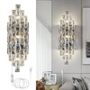 Kaiyuan Modern Plug in Wall Sconce Crystal Wall Sconces Indoor