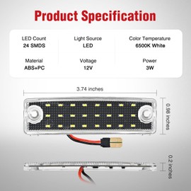 Nilight 2PCS License Plate Lights for 1996-2022 Toyota 4Runner
