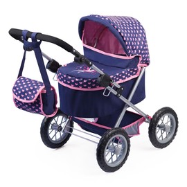 Bayer Design Bayer Design Baby Doll Trendy Pram Blue, Pink
