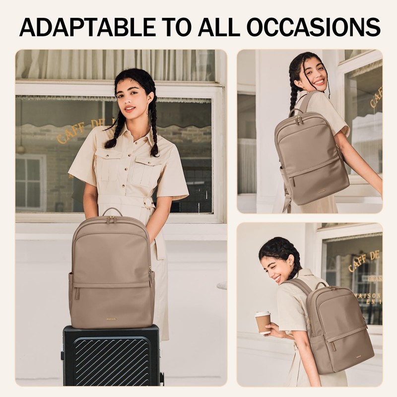 GOLF SUPAGS Laptop Backpack for Women Slim Computer Bag Work