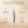 ericotry 1Pcs Stainless Steel Pointed Tweezers Ingrown Hair Tweezer Blackhead