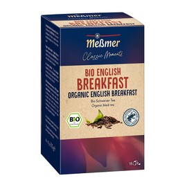 Meßmer Classic Moments Bio English Breakfast | 100% Organic | Black Tea | 18 Tea Bags