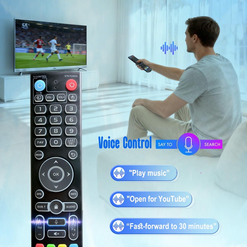 VSeeBox Backlit V3 Pro Voice Remote Control Alternative for V3