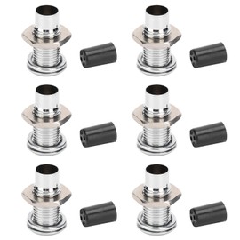 Goshyda LED Holder, 20 Piece Lamp Holder 5mm Light Emitting Diode Holder LED Holder Bezel Mount F5 Flat Brass Holder for Mounting LEDs to Circuit Board