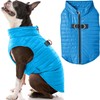 Gooby Puffer Vest Dog Jacket - Blue, Small - Ultra