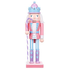 BESPORTBLE Christmas Nutcracker Ornament, Wooden Nutcracker Puppet Nutcracker Soldier Figure for Tabletop Window Holiday Party Decoration