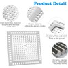Square Drain Protection, Stainless Steel Drain Grid, Shower Drain Strainer,