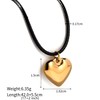 WARIDAR 18K Gold Plated Vibrant Heart Necklace | Dainty Hypoallergenic