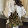 Meliyya Sequin Shopper Tote Bag Shoulder Bag Shiny Shoulder Bag