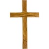 Sterling Gifts Olive Wood Wall Cross, Catholic Wooden Hanging Crosses