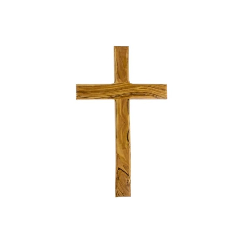 Sterling Gifts Olive Wood Wall Cross, Catholic Wooden Hanging Crosses