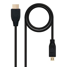 Nanocable HDMI, 0.8m 0.8m HDMI Micro-HDMI Black - HDMI cables (0.8m, HDMI, Micro-HDMI, Male, Male, Straight, Straight)