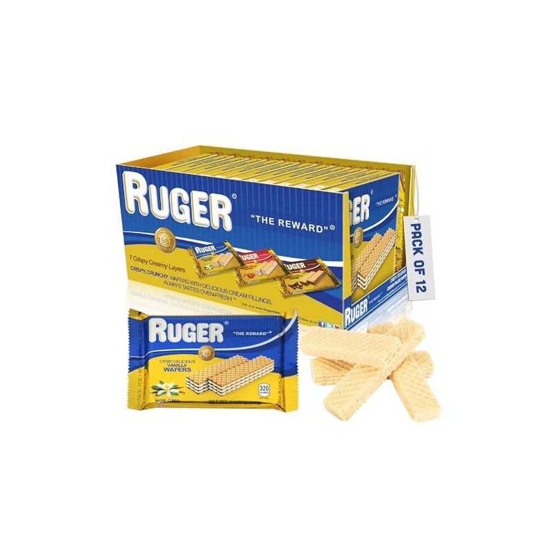 Ruger Wafers- Austrian Vanilla Wafers- 2.125 Ounce (Pack of 12)