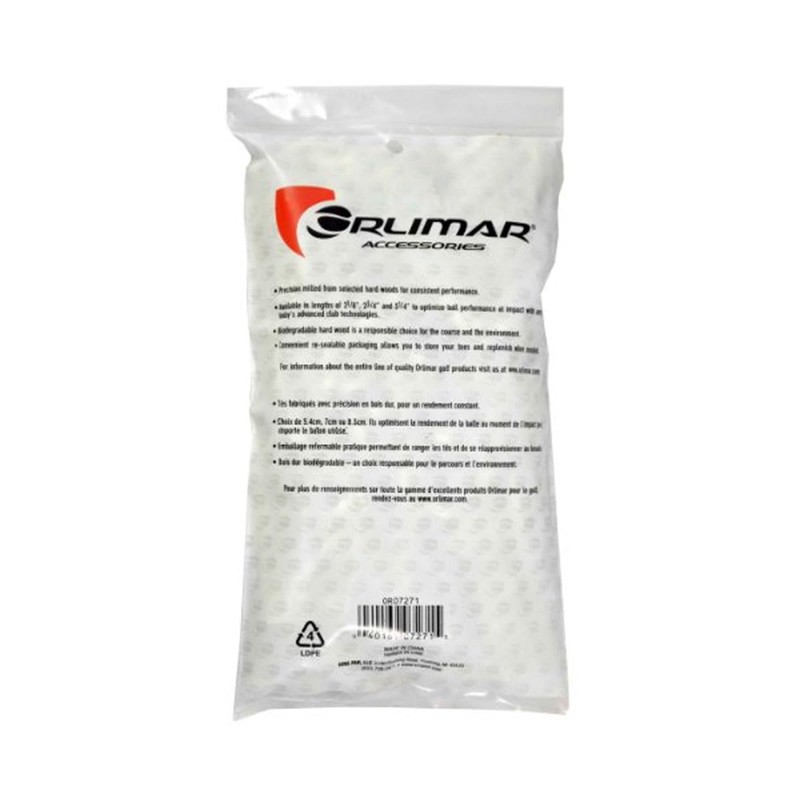 Orlimar Golf Tees 2 3/4-Inch, Natural (100-Pack)