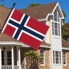 Große 60×90 CM Norwegen Flagge, 2×3FT Medium 150D Norwegisch banner,Strapazierfähige