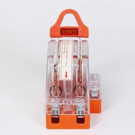 YXQ Double Pole Knife Switch Copper Plated 63A Electric Brake Safety DPST Switch for Industrial Appliances,Clear