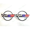 AUTO 2PC Black Front Rear Gas Lid Blue Cross US