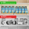 Expandable Can Organizer for Pantry, 3-Tier Adjustable Bamboo & Iron
