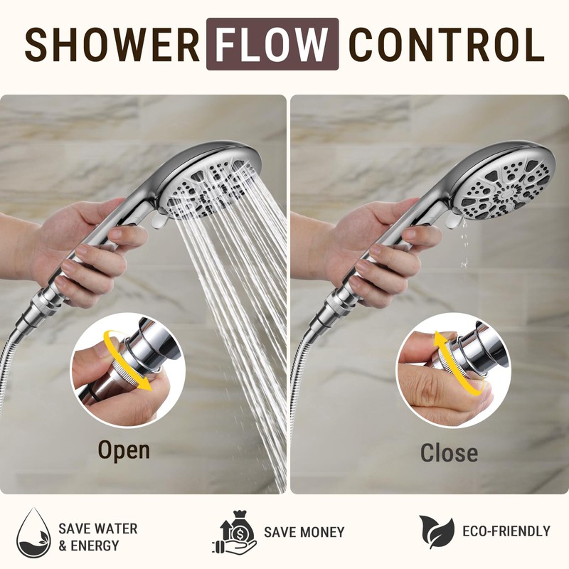 G-Promise All Metal Shower Head Shut Off Valve, G1/2" Shower
