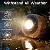 Vcdsoy Solar Powered Rock Lights Outdoor- 2 Pack Super Bright