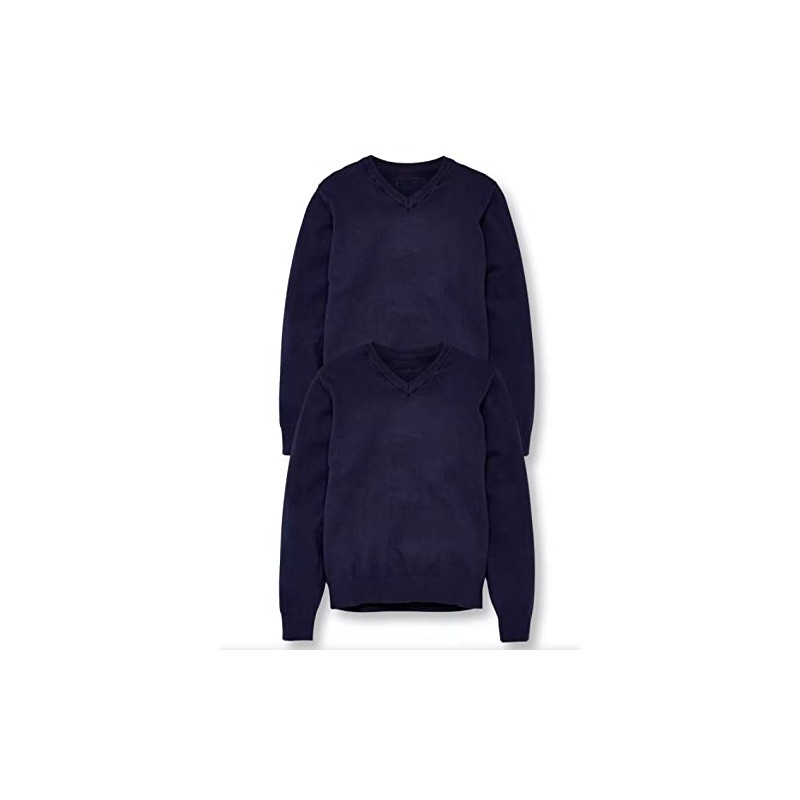 CARE SMART UNIFORM 2pk Boy's School Jumper (8 Years, Navy)