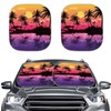 Coldinair Sunset Front Windshield Shade 2Pcs Sunshade for Car Windshield