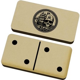 Azeeda 'Pirate Skull and Ship' Domino Set & Box (DM00041394)