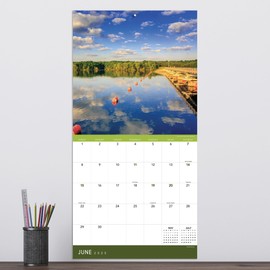 TF PUBLISHING 2025 Ohio Wall Calendar - Large Grids for Appointments and Scheduling - Vertical Monthly Wall Calendar 2025 - Home and Office Organization - Premium Gloss Paper - 12"x12"