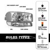 SOCKIR 4PCS Headlight Assembly Fit For 99-06 GMC Sierra 1500
