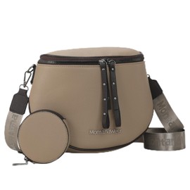 Montana West Crossbody Bags Bum Bag for Women Girls Large Fanny Packs Sling Bag with Adjustable Strap and Coin Purse, Large-khaki+coffee, Fashion MWC-A285KH