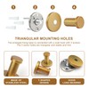 JANDH Wall Coat Hooks, Gold, Pack of 5 Stainless Steel