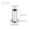 METALLIXITY 10pcs Rivet Hex Socket Head Nuts (M8x20mm) Nickel Plated