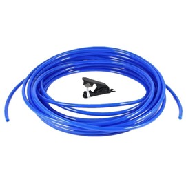 Lemoy Size 1/4 Inch, 20 Meters 60 feet Length Tubing Hose Pipe for RO Water Filter System +Tube Cutter (60 feet) (Blue)