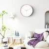 Uootach Wall Clock 30cm Silent Quartz Movement Modern Minimalist Design