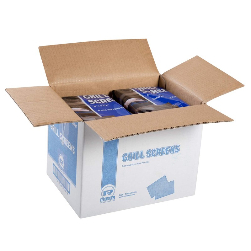 AmerCareRoyal Griddle Cleaning Screens - Pre-Treated Abrasive Mesh Pads for