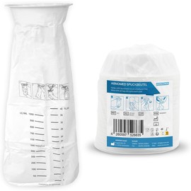 10x ARNOMED Leak-Proof Burp Bags – 2000ml LDPE Disposable Bags for Vomit & Waste, Secure Ring Seal, Ideal for Travel, Pregnancy & Kids