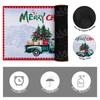 JSVSLTD Christmas Kitchen Rugs, Set of 2 Kitchen Floor Mat