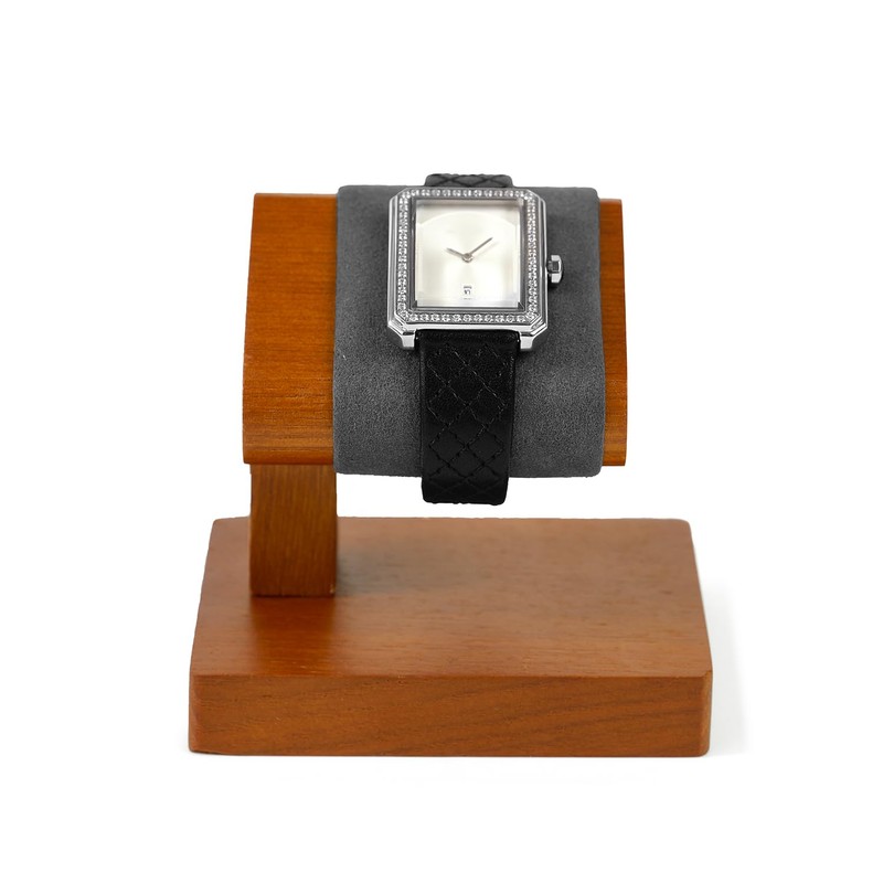 Papten Solid Wood Single Watch Display Stand for Men Jewelry