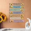 HPNIUB Bible Verse Wood Sign,Sunflower Christian Wall Art,Bible Verse Wooden