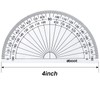 EBOOT 100 Pcs Math Protractors Plastic Protractor 180 Degrees, 4