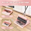 KZKR Pink Broom and Dustpan Set with Adjustable Handle for