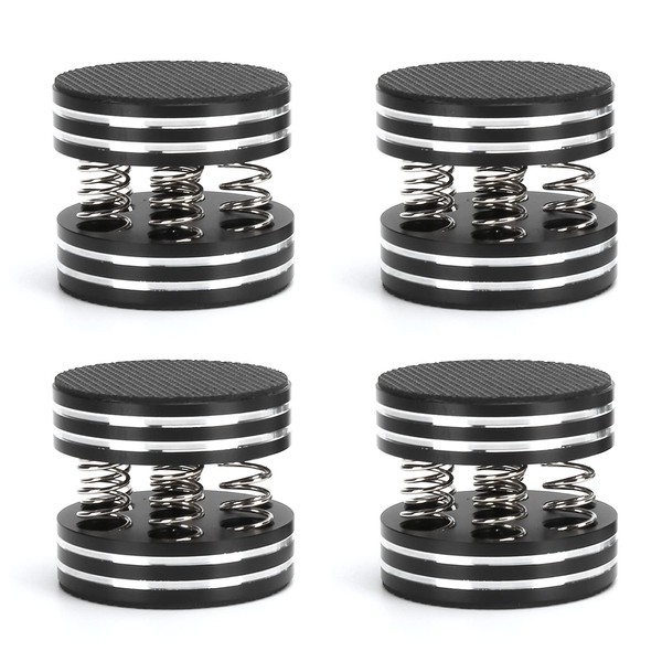 Soundproofing Feet, 4 Pieces, Aluminium Spring Speaker Spikes, Turntable Insulation