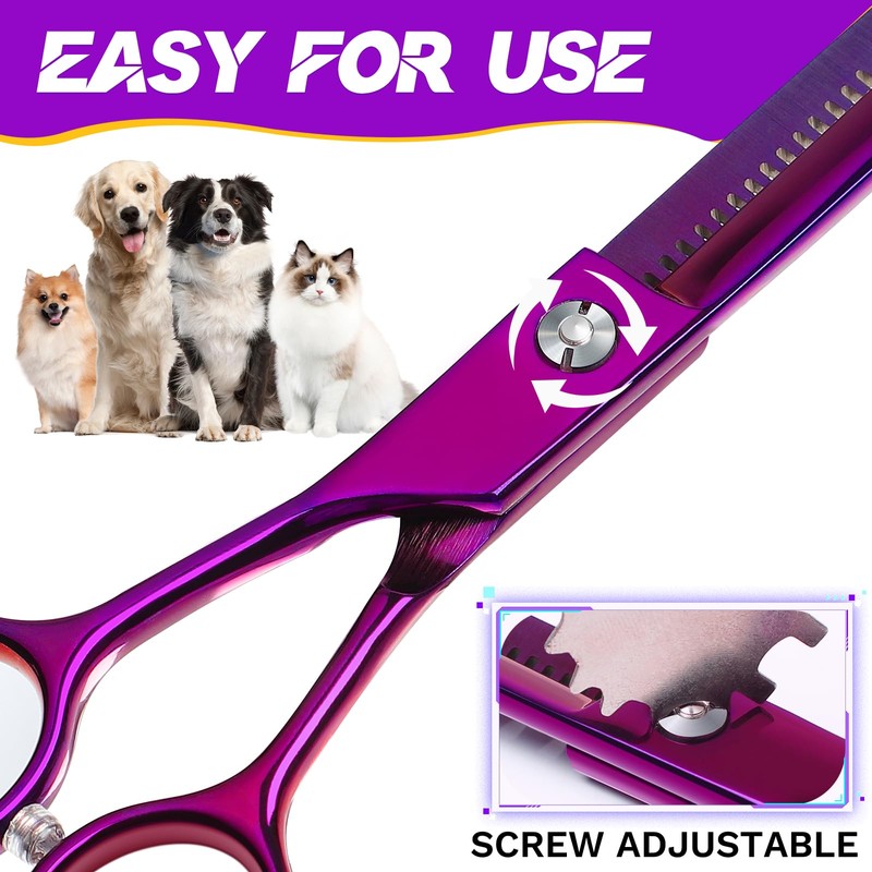 JASON Grooming Scissors for Dogs - Sharp Thinning Dog Shear