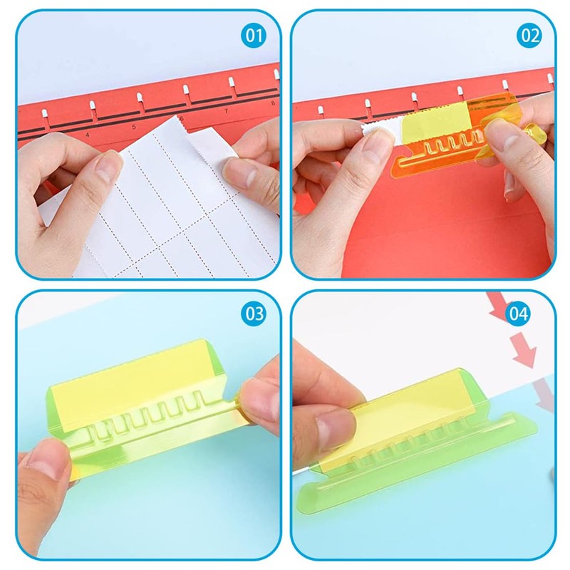 File Folder Tabs Hanging File Folder Labels 60 Sets Plastic