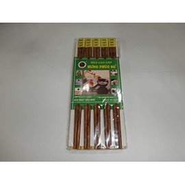 Hung Phuc SG set of 10 pairs high quality Vietnamese coconut wood chopsticks