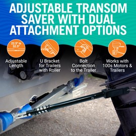 Adjustable Transom Saver for Outboard Motor Boat Transom Saver Mount Motor Toter Superior to Transom Saver Rubber Boat Motor Support Transom Saver Parts Outboard Transom Saver for Trailering