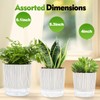 Etvski Self Watering Pots for Indoor Plants, 6 & 5