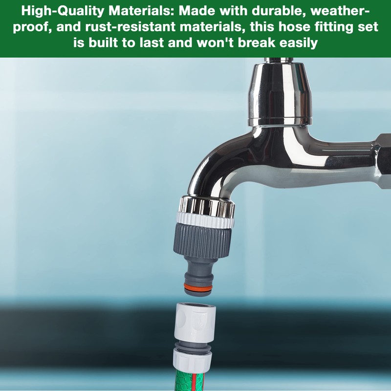 Ultimate Hose Fitting Set - 2in1 Tap Connector & Threaded