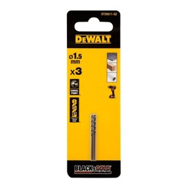 DEWALT DT20511-QZ - 3 Brocas Black & Gold 1.5 mm
