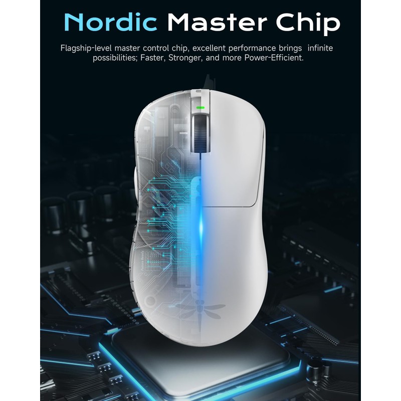VGN Dragonfly F1 Pro Wireless Gaming Mouse, 49g Ultra-Lightweight, PAW3395